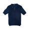 Textured short sleeve polo shirt